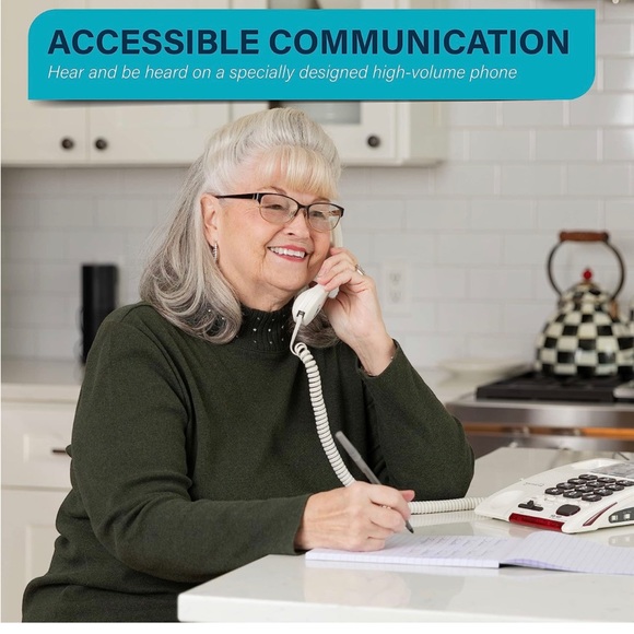 Amplified Big Button Landline Phone For Seniors - Picture 2 of 10